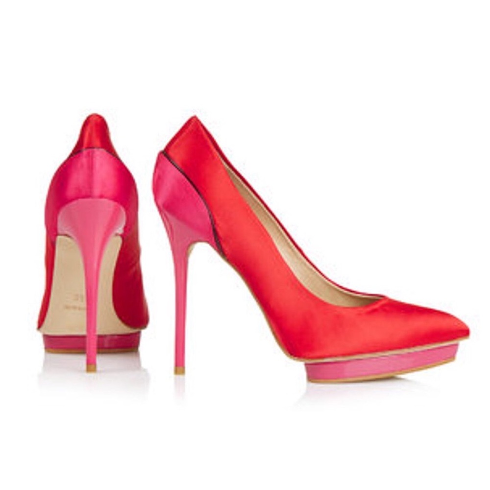 TOPSHOP SODA Satin Court Shoes
